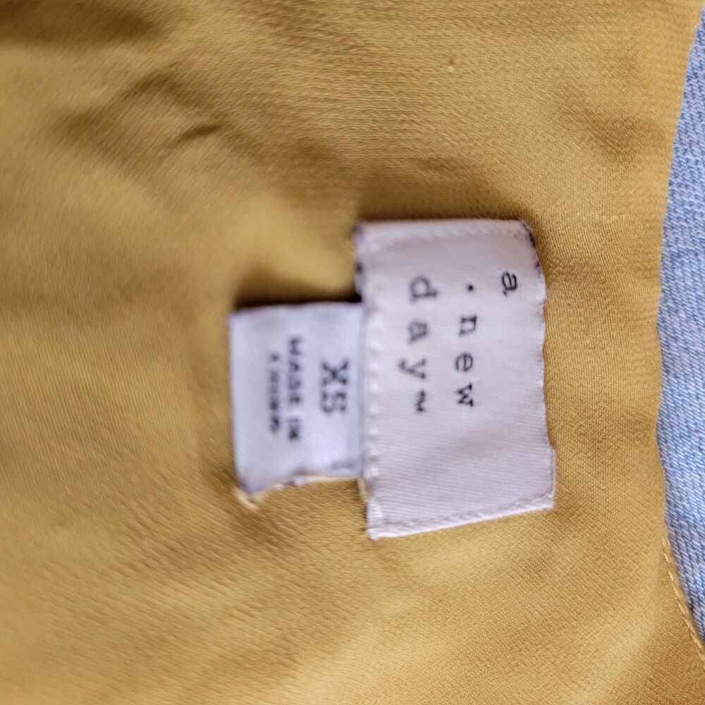 A New Day Golden Mustard Yellow Spaghetti Strap Lined Cami Size XS - Picture 3 of 3